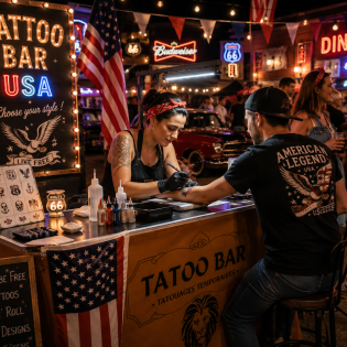 Tatouage Ambiance Americaine