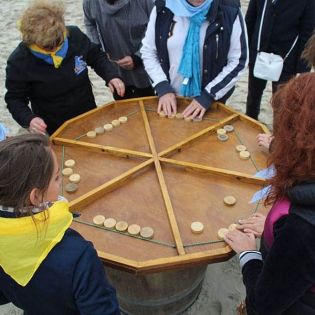 Sixstick : sur la plage