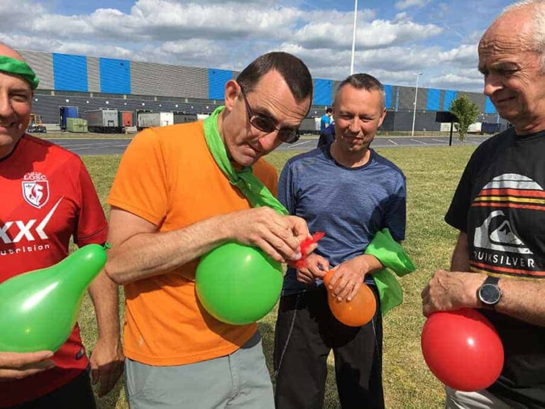 Team building la chute de l'oeuf : confection du système