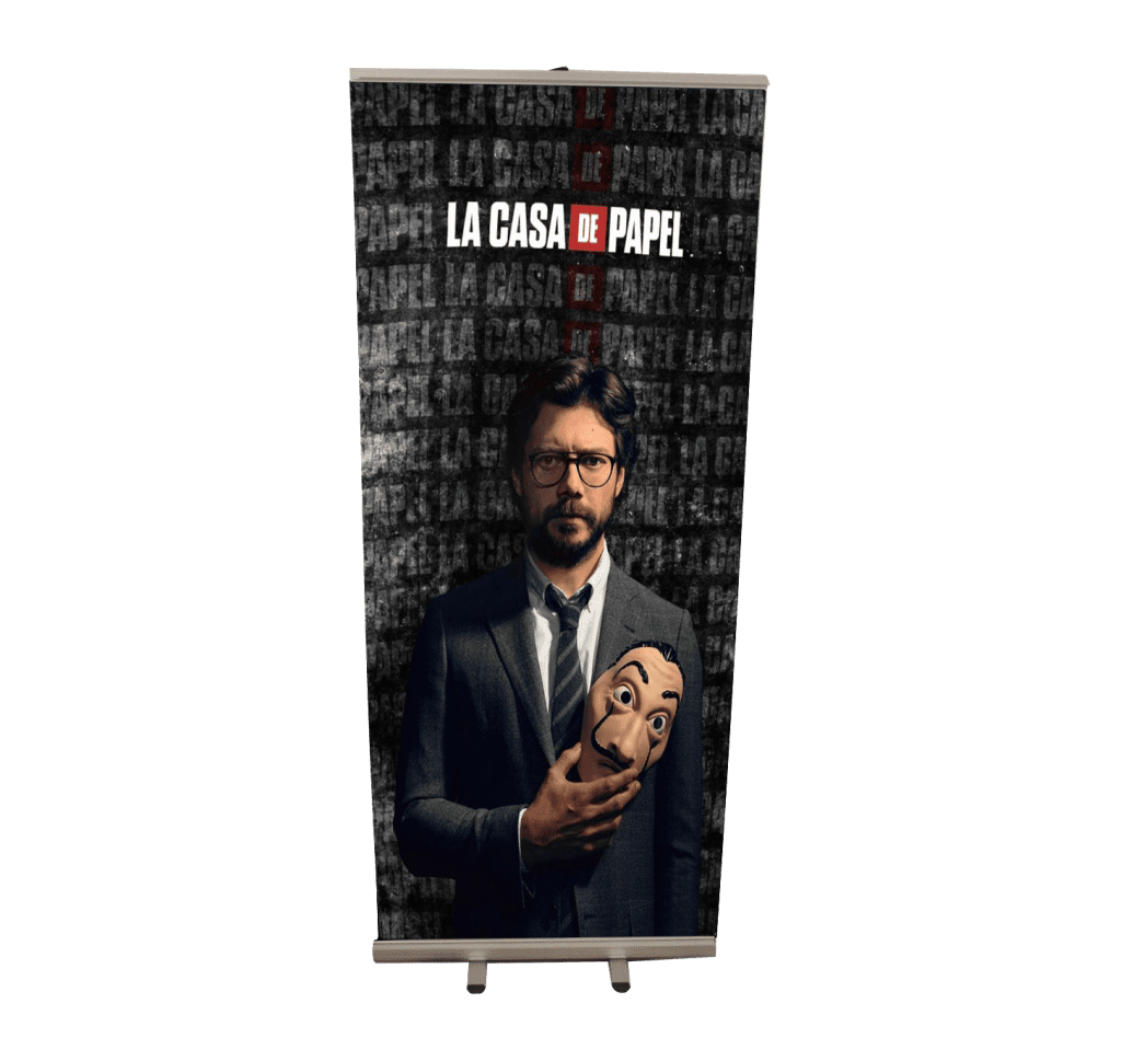 Roll Up Casa De Papel Professeur 85x200 Copie